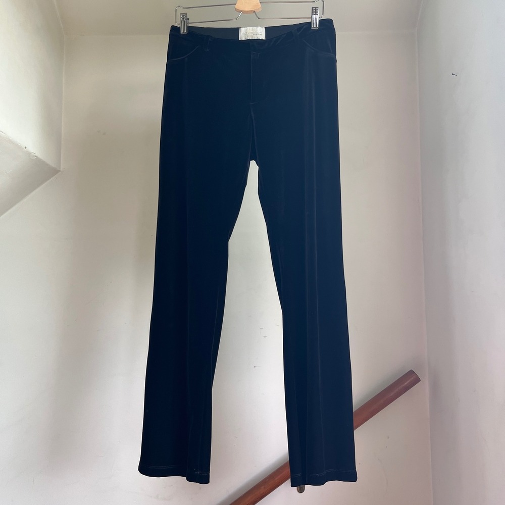 Vintage Equestrian Designs Santa Barbara Black Velvet Stretch Riding Pants Med